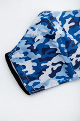 Tapaboca Kyoto Camuflado Azul - N