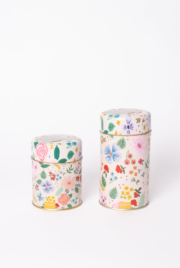 Set Latas Redondas Flores