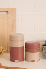 Set Latas Redondas Tierra Ladrillo X2