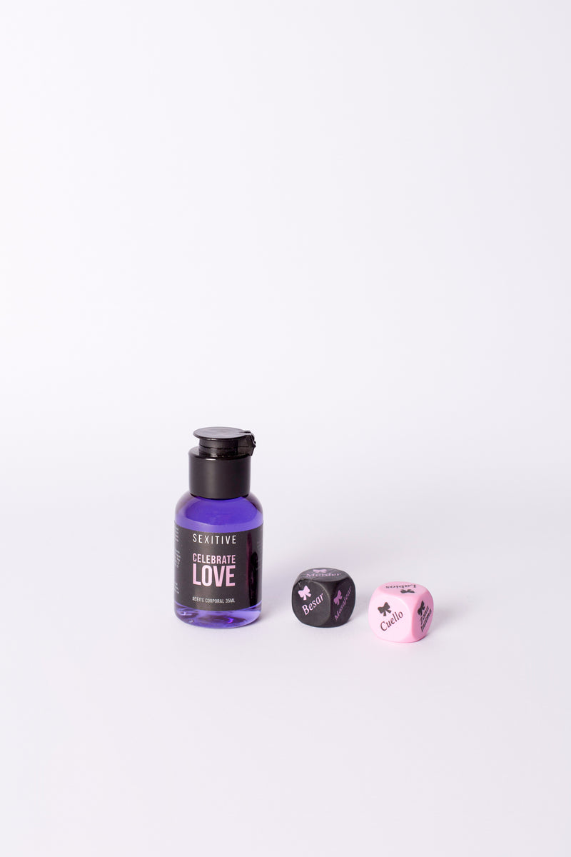 Celebrate Love For Lovers Kit De Dados Y Aceite Corporal Sexitive