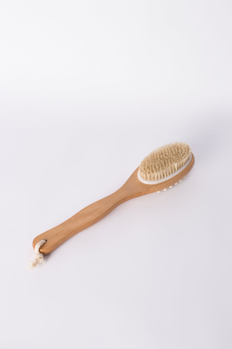 Cepillo Doble De Baño Bambú