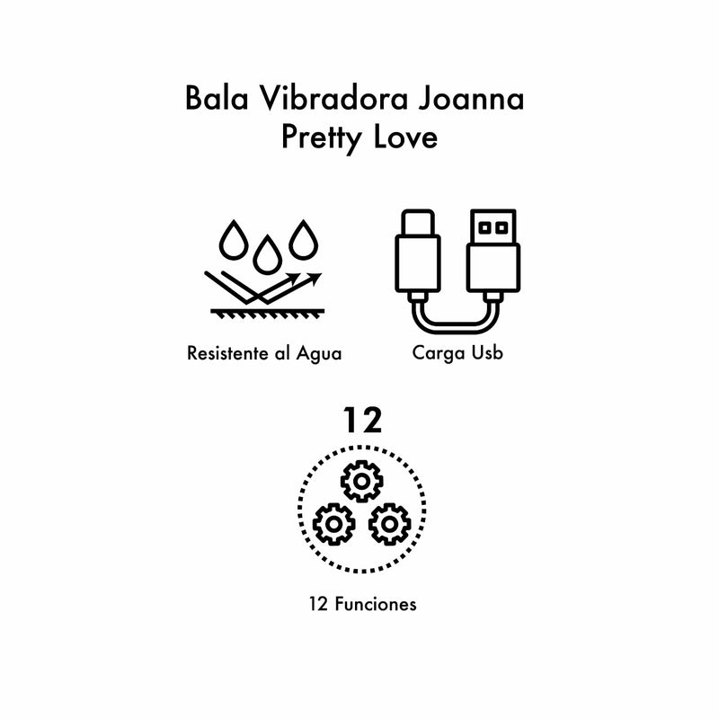 Bala Vibradora Joanna Pretty Love