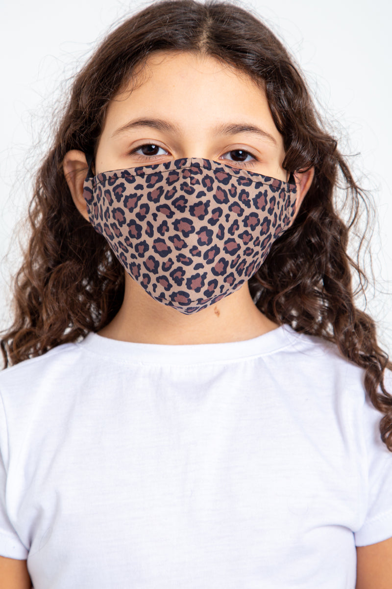 Tapaboca Seul Animal Print Beige - N