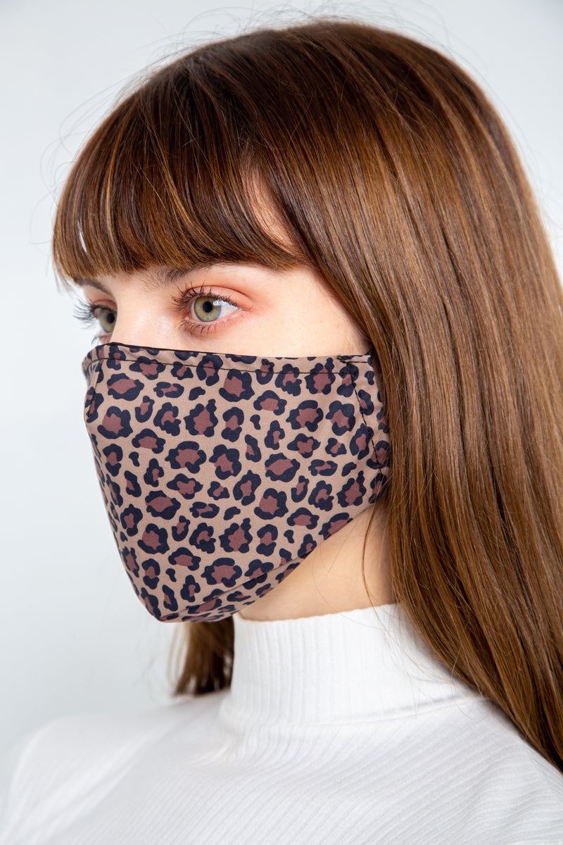 Tapaboca Seul Animal Print Beige - M